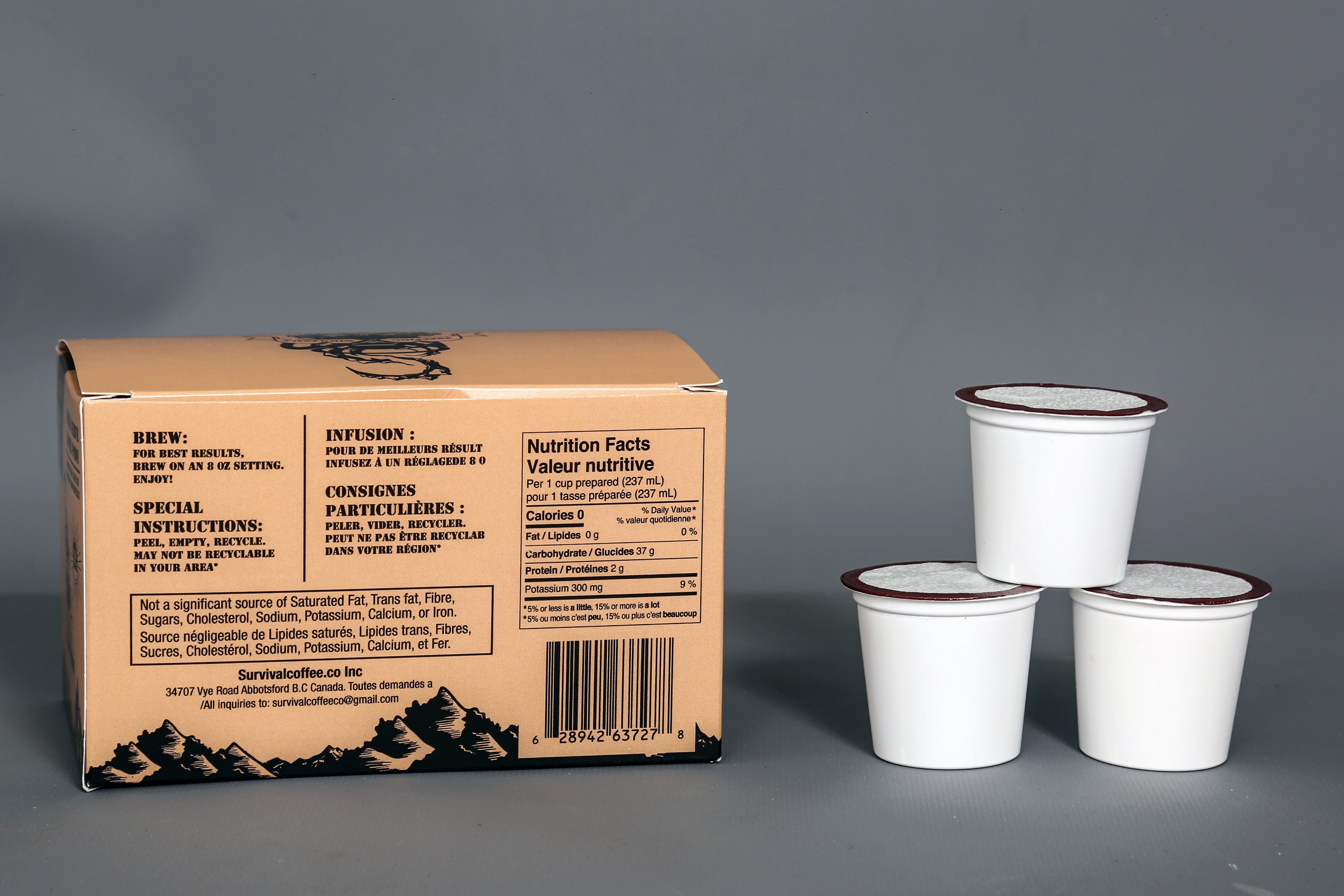 Survivalcoffee.co Single Serve Coffee pods / K-cup