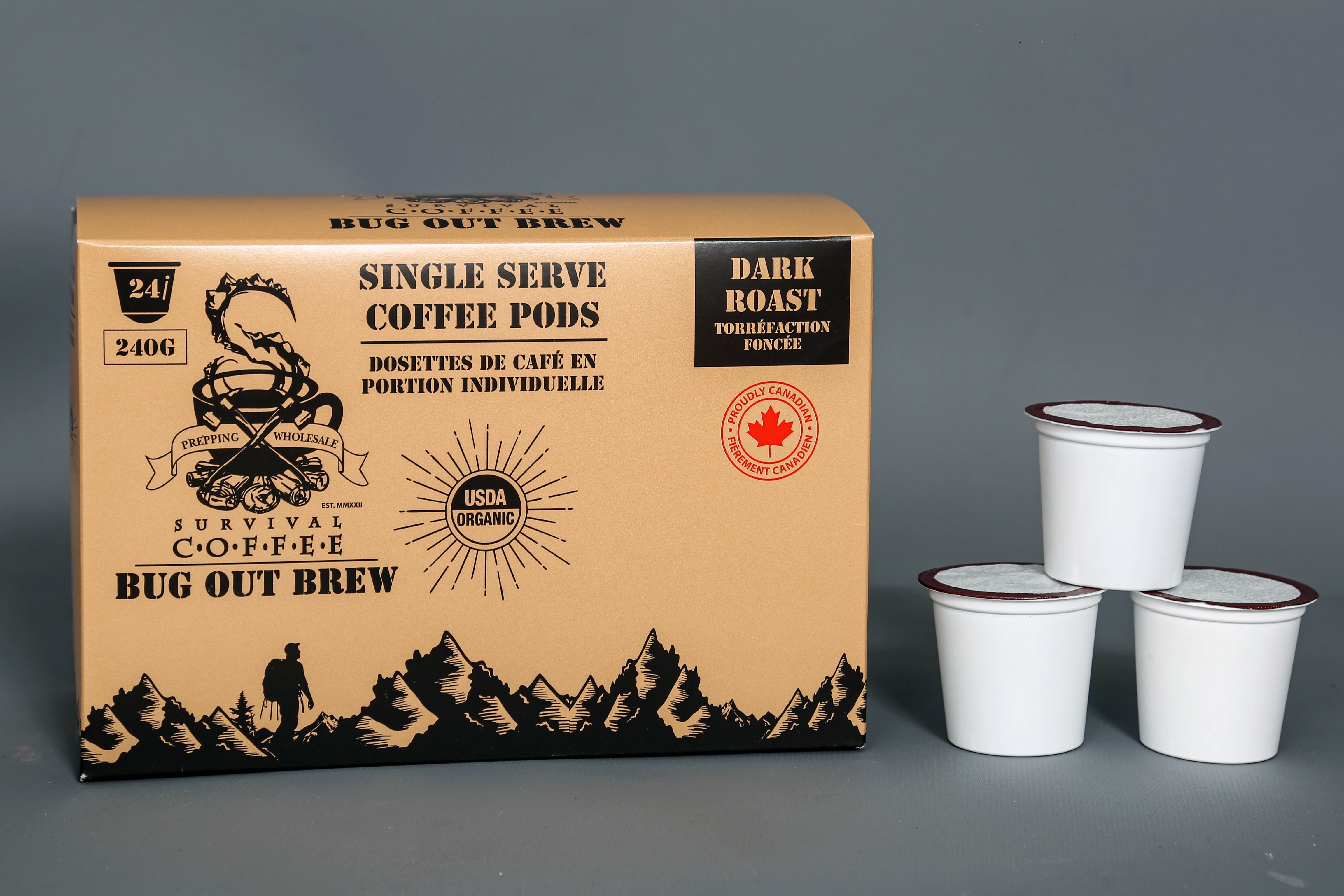 Survivalcoffee.co Single Serve Coffee pods / K-cup