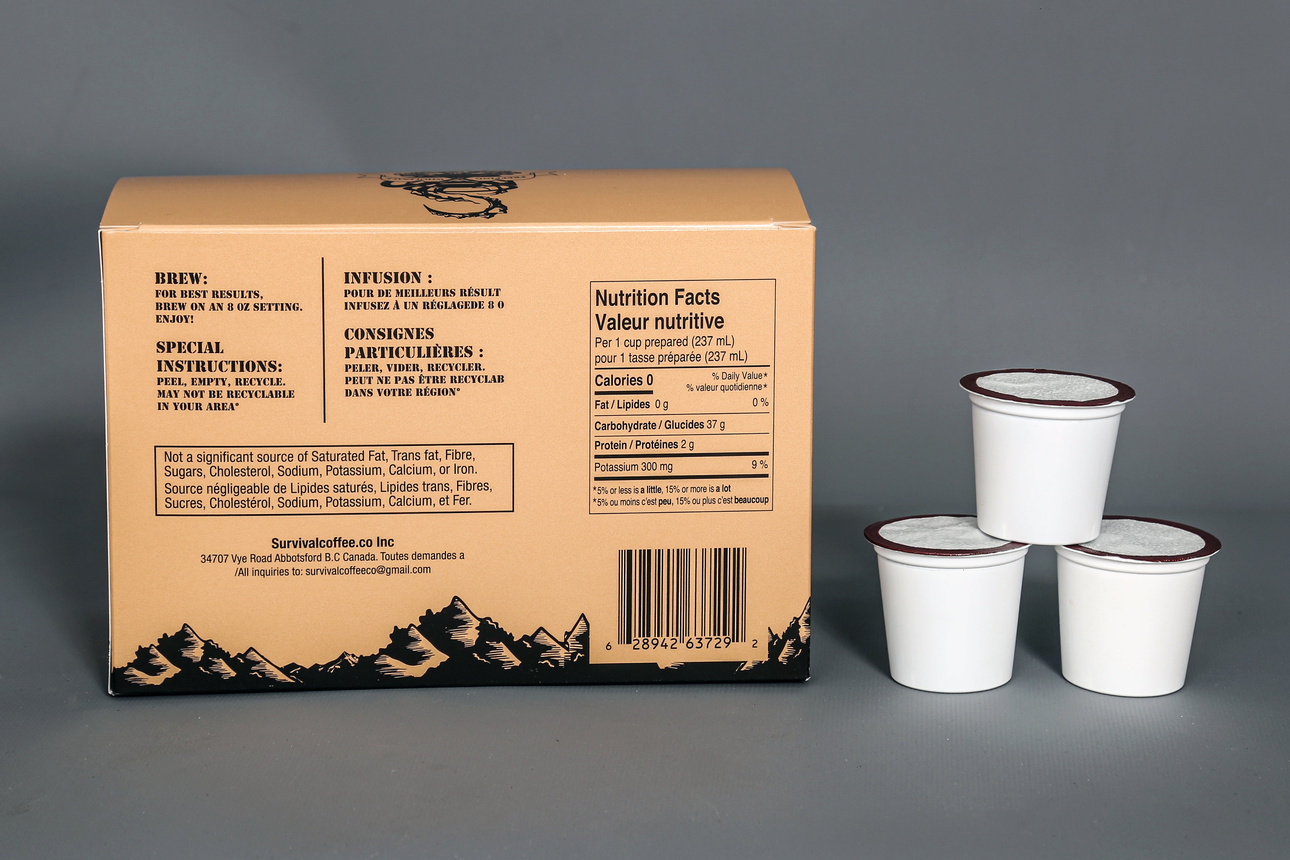 Survivalcoffee.co Single Serve Coffee pods / K-cup