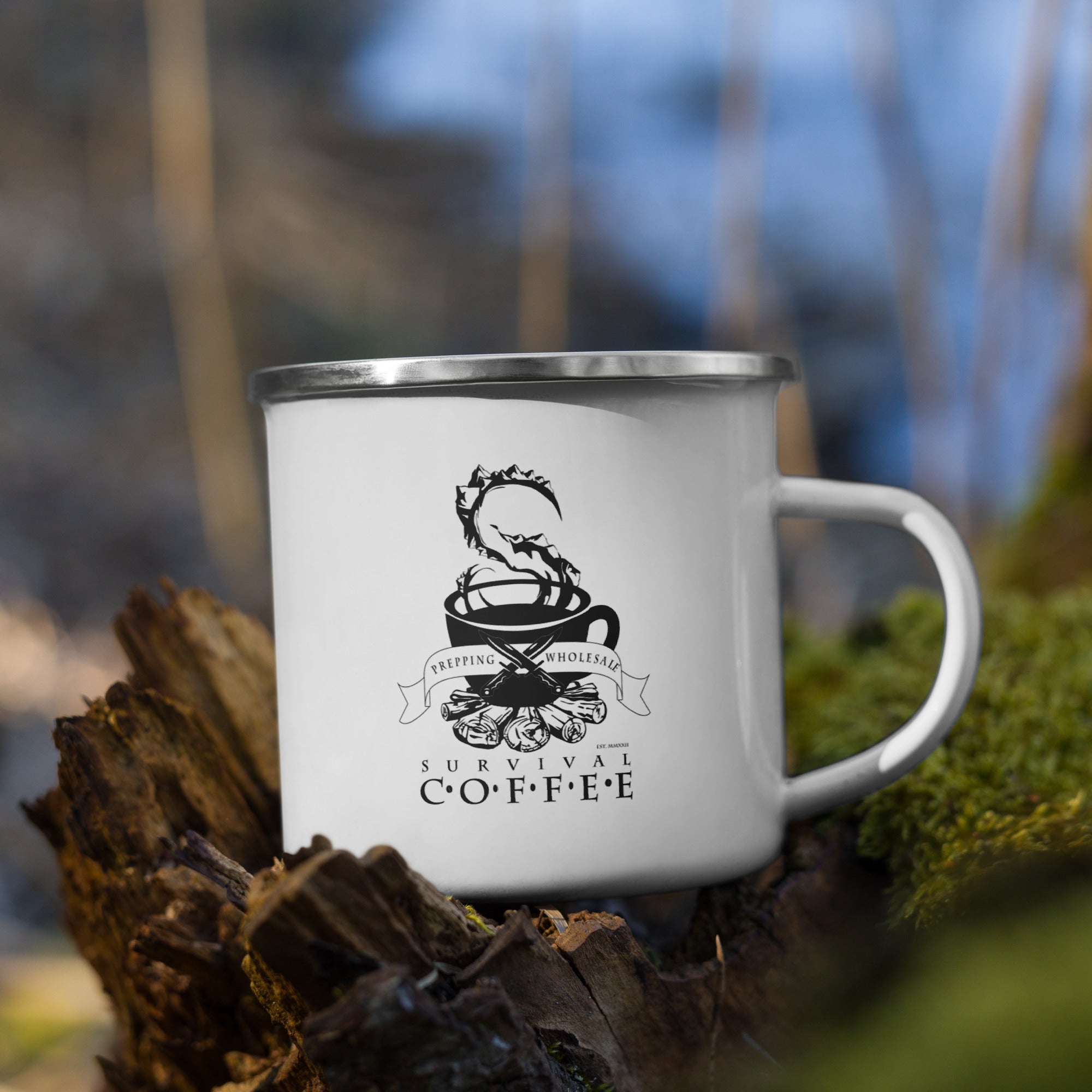 Survival Coffee Enamel Mug